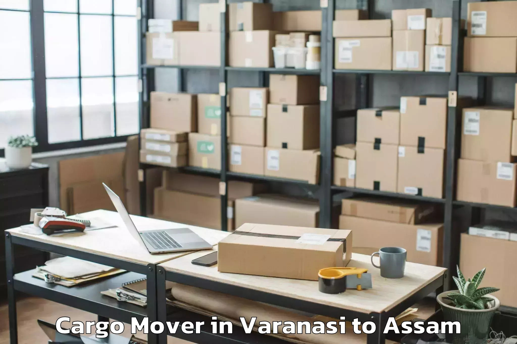 Top Varanasi to Rajapara Khatajuli Cargo Mover Available